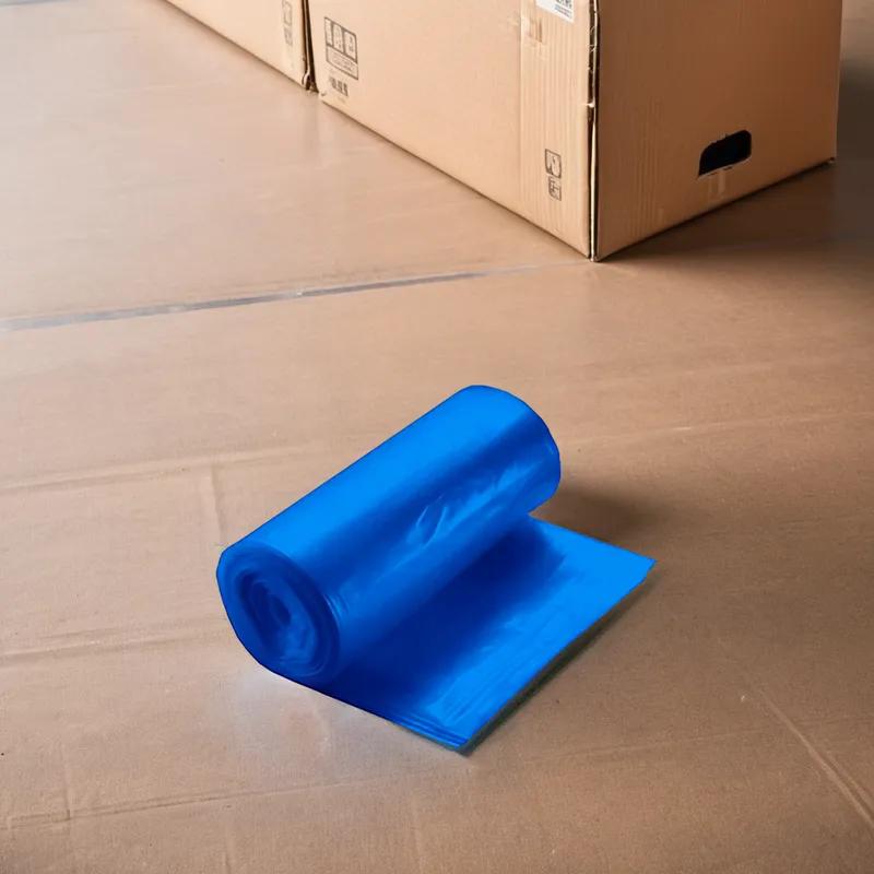 Victoria Bay Can Liner 40X46 IN 40-45 GAL Blue LLDPE 1MIL Roll Opaque 10 Count/Roll 10 Rolls/Case 100 Count/Case