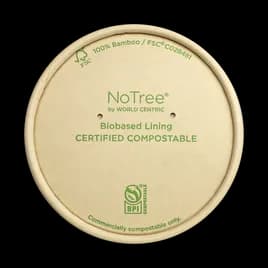 NoTree® Lid For Tall Paper Bowl 500/Case