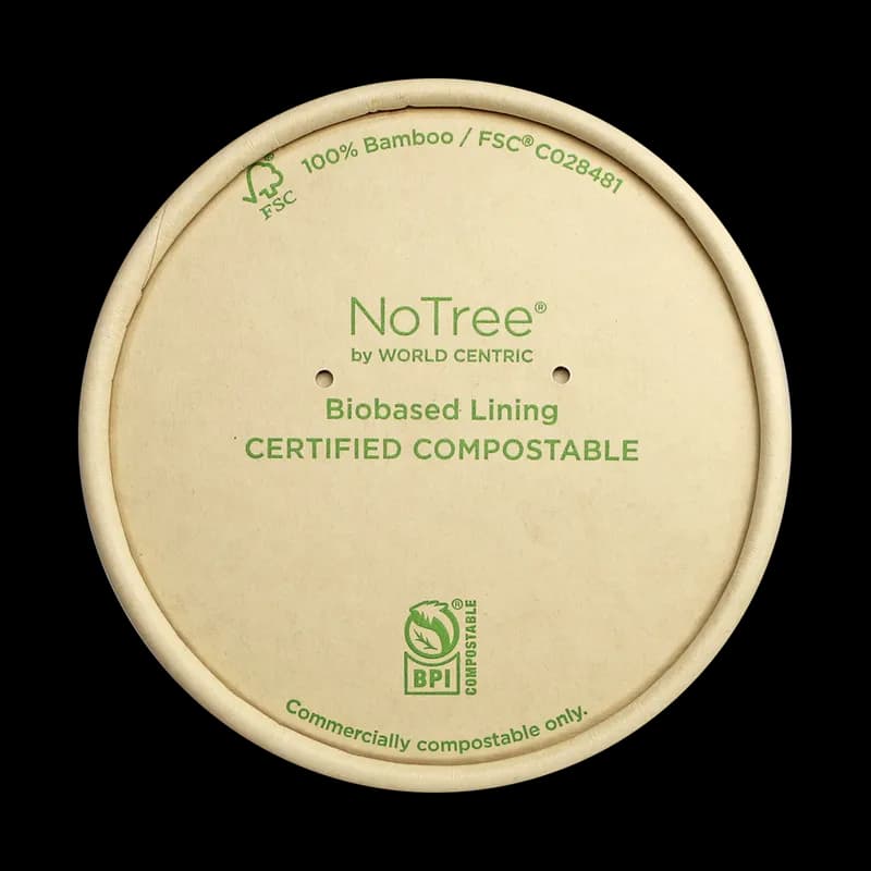 NoTree® Lid For Tall Paper Bowl 500/Case