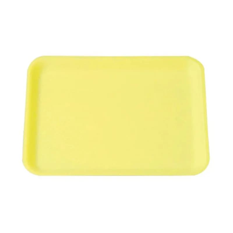 1014 Tray 10X14 IN Polystyrene Foam Yellow 100/Case