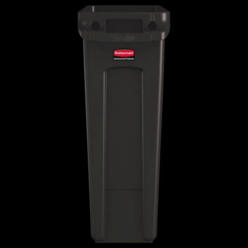 Slim Jim® Trash 1-Stream Trash Can 22X11X30 IN 23 GAL 92 QT Brown Rectangle Resin Slim 1/Each