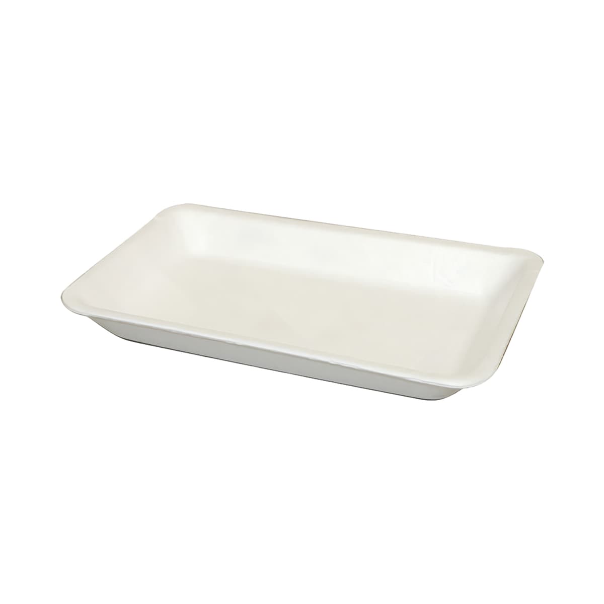 11P Meat Tray 7X11X1.34 IN Polystyrene Foam White Rectangle Heavy 400/Bundle