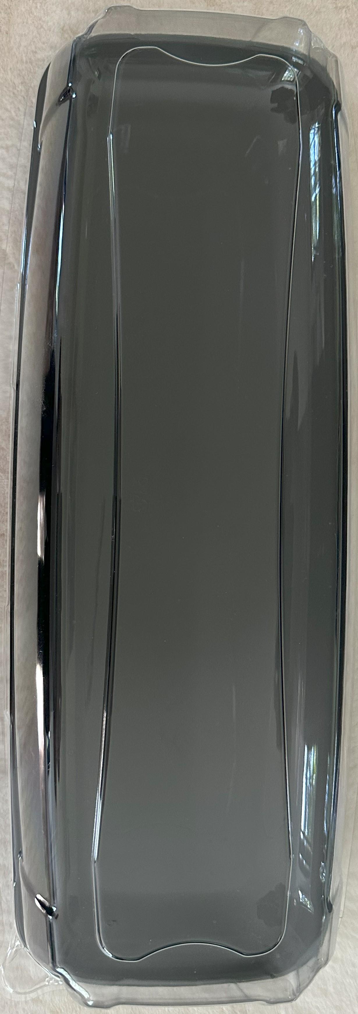 Serving Tray Base & Lid Combo 17.5X6 IN PP PET Black Clear Anti-Fog 25/Case