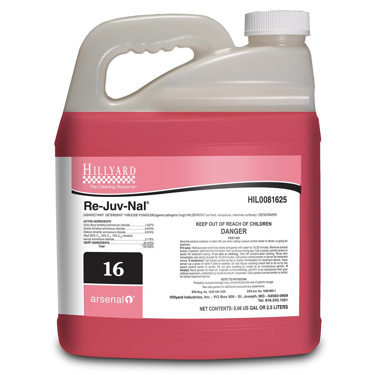 Arsenal® One Re-Juv-Nal® Disinfectant Cleaner 2.5 L 4/Case