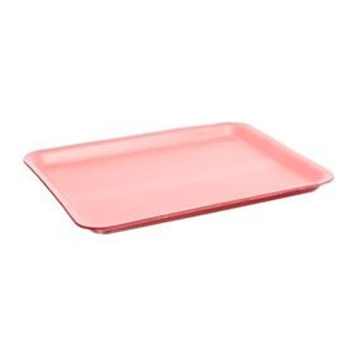 1014 Tray 10X14 IN Polystyrene Foam Rose Rectangle 100/Case