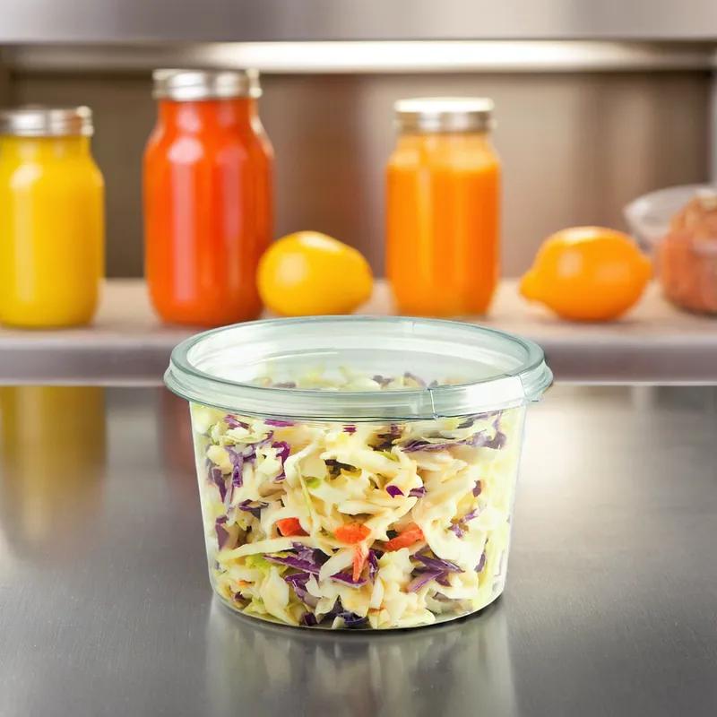 Crystal Seal® Deli Container 16 OZ PET Clear Round 600/Case