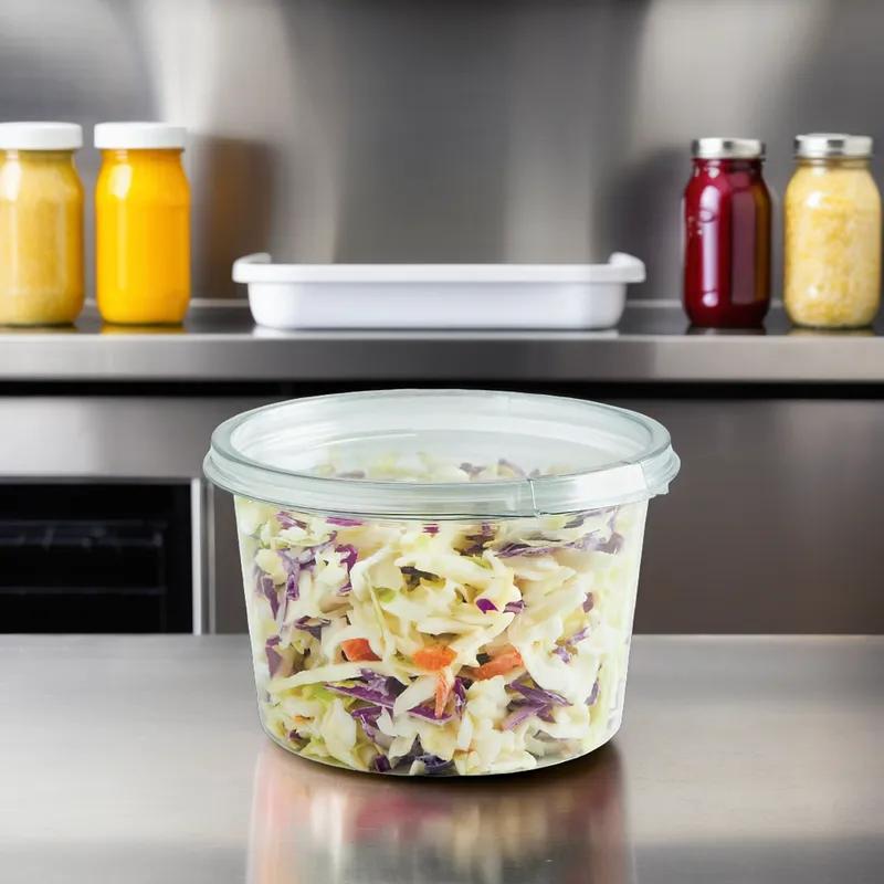 Crystal Seal® Deli Container 16 OZ PET Clear Round 600/Case