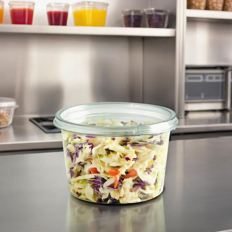 Crystal Seal® Deli Container 16 OZ PET Clear Round 600/Case
