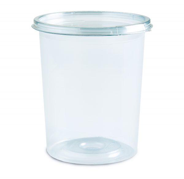 Crystal Seal® Cored Pineapple Deli Container 32 OZ PET Clear Round 200/Case