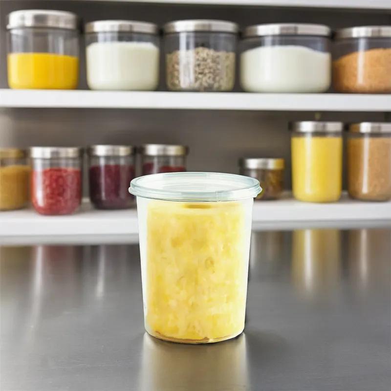 Crystal Seal® Cored Pineapple Deli Container 32 OZ PET Clear Round 200/Case