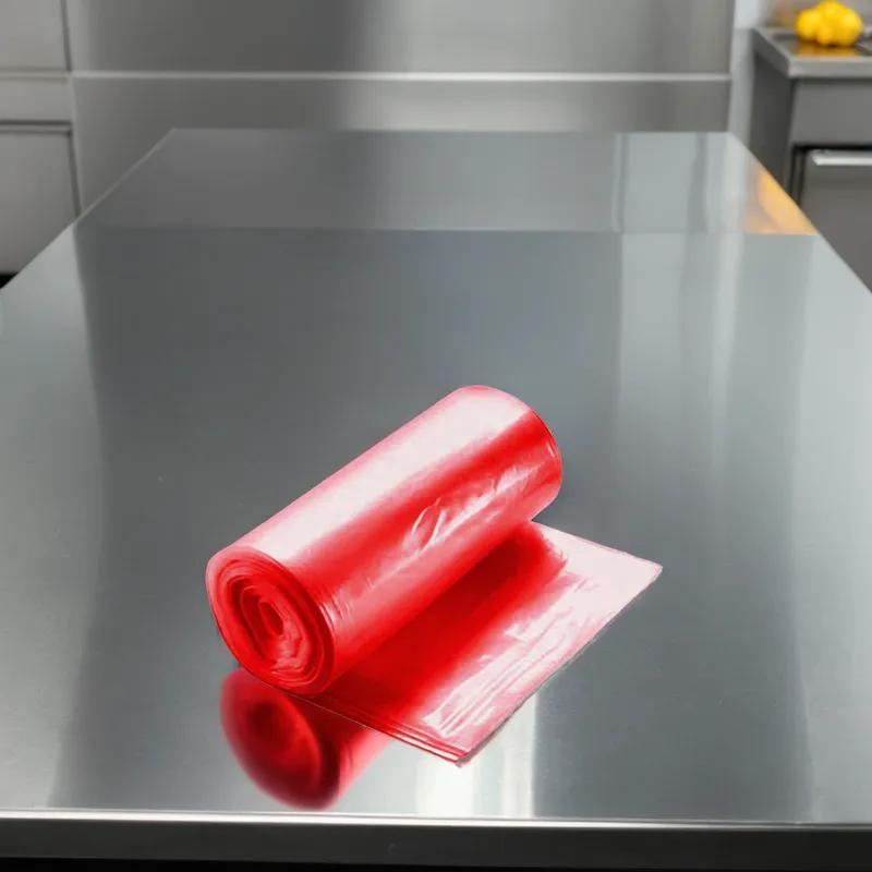 Victoria Bay Biohazard Bag 24X32 IN 15 GAL Red LLDPE 1.3MIL Roll 25 Count/Roll 10 Rolls/Case 250 Count/Case