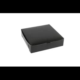 Bakery Box 10X10X2.5 IN Paperboard Black Gloss Corner Lock 1-Piece 250/Bundle