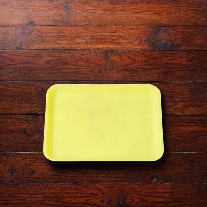 4S Meat Tray 9.25X7.25X0.63 IN Foam Yellow 500/Case