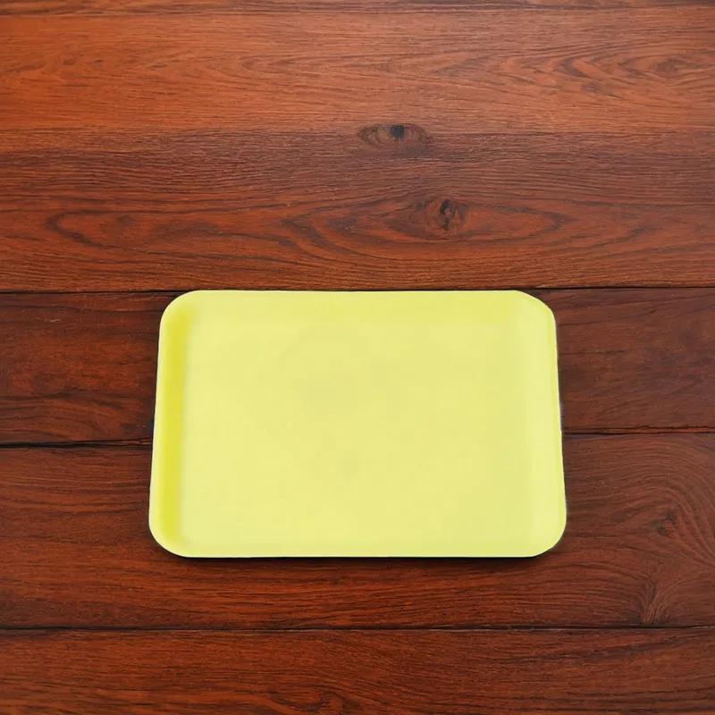 4S Meat Tray 9.25X7.25X0.63 IN Foam Yellow 500/Case