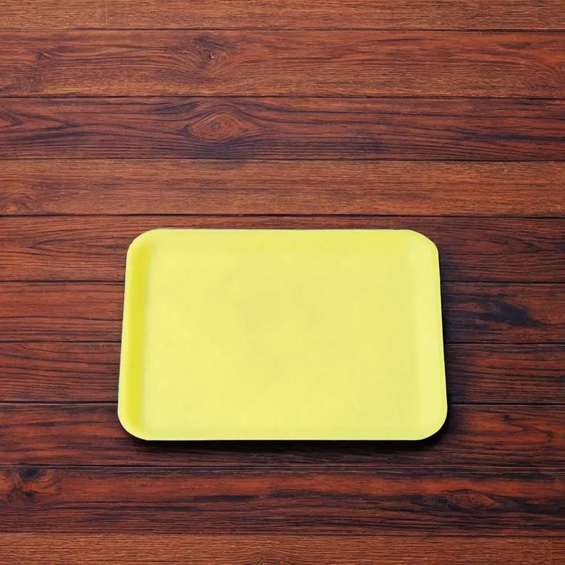 4S Meat Tray 9.25X7.25X0.63 IN Foam Yellow 500/Case