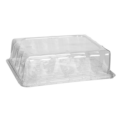 Polar Pak® 1/4 Sheet Cake Container & Lid Combo With Dome Lid 3.8 IN Panel 50/Case