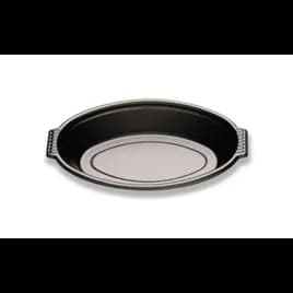 Casserole Take-Out Container Base 8 OZ PP Black Oval 1000/Case