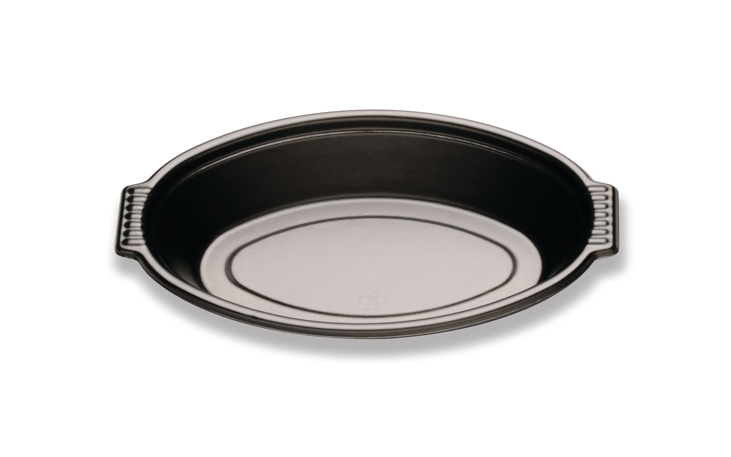 Casserole Take-Out Container Base 8 OZ PP Black Oval 1000/Case