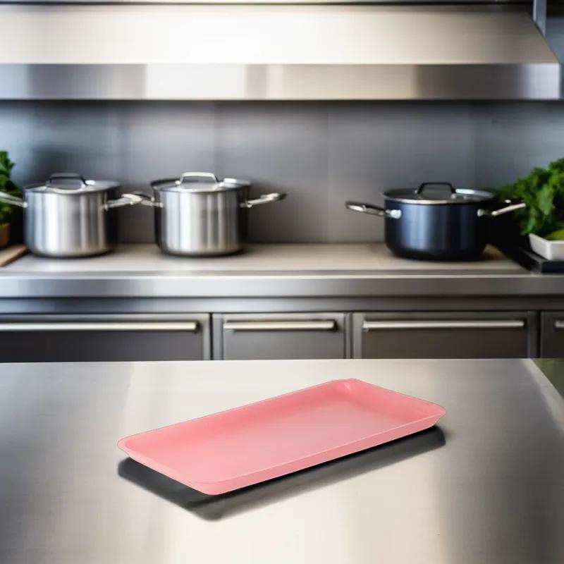 1525S Tray 14.75X8.9 IN Polystyrene Foam Rose Rectangle 250/Case