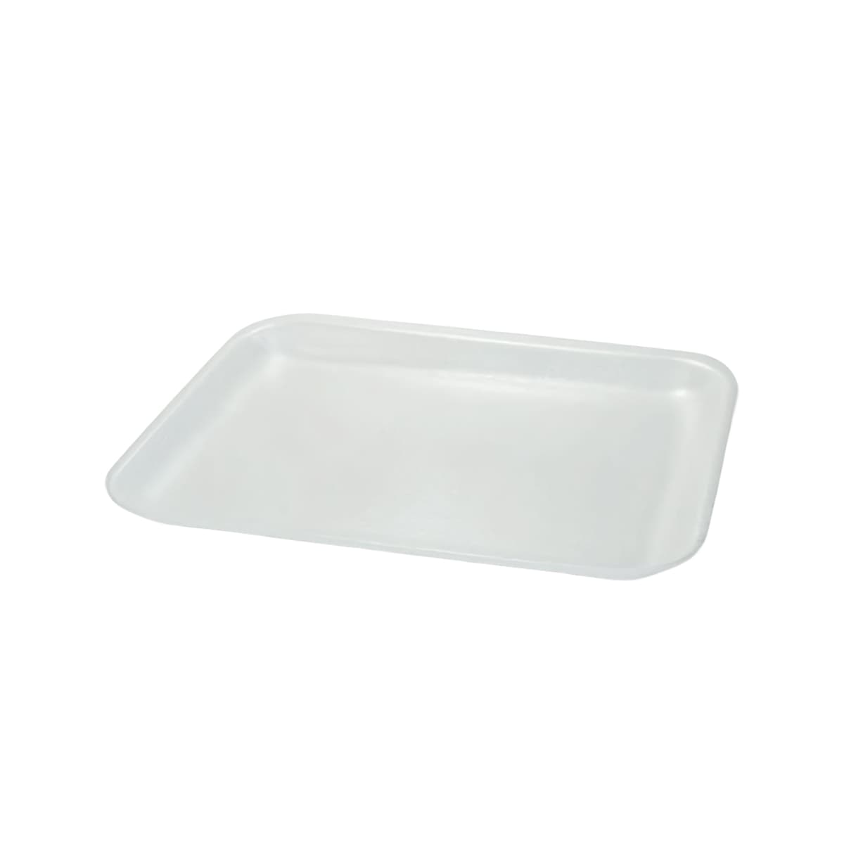 15P Meat Tray 8X14.75X1.45 IN Polystyrene Foam White Heavy 200/Bundle