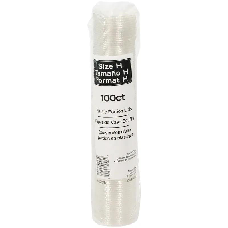 Lid Flat 2.54X0.23 IN PET Clear For 2 OZ Souffle & Portion Cup 2400/Case