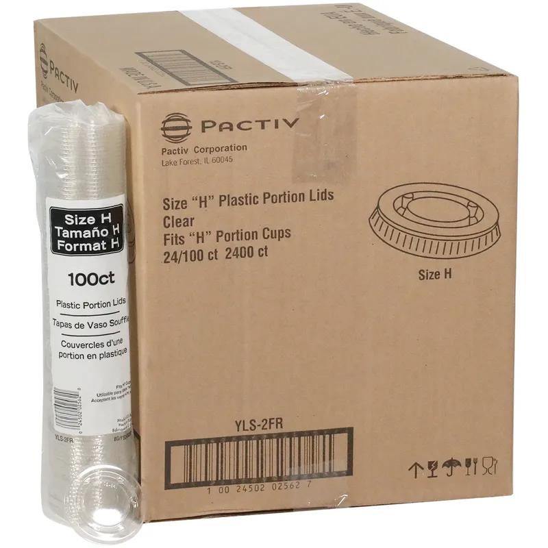 Lid Flat 2.54X0.23 IN PET Clear For 2 OZ Souffle & Portion Cup 2400/Case