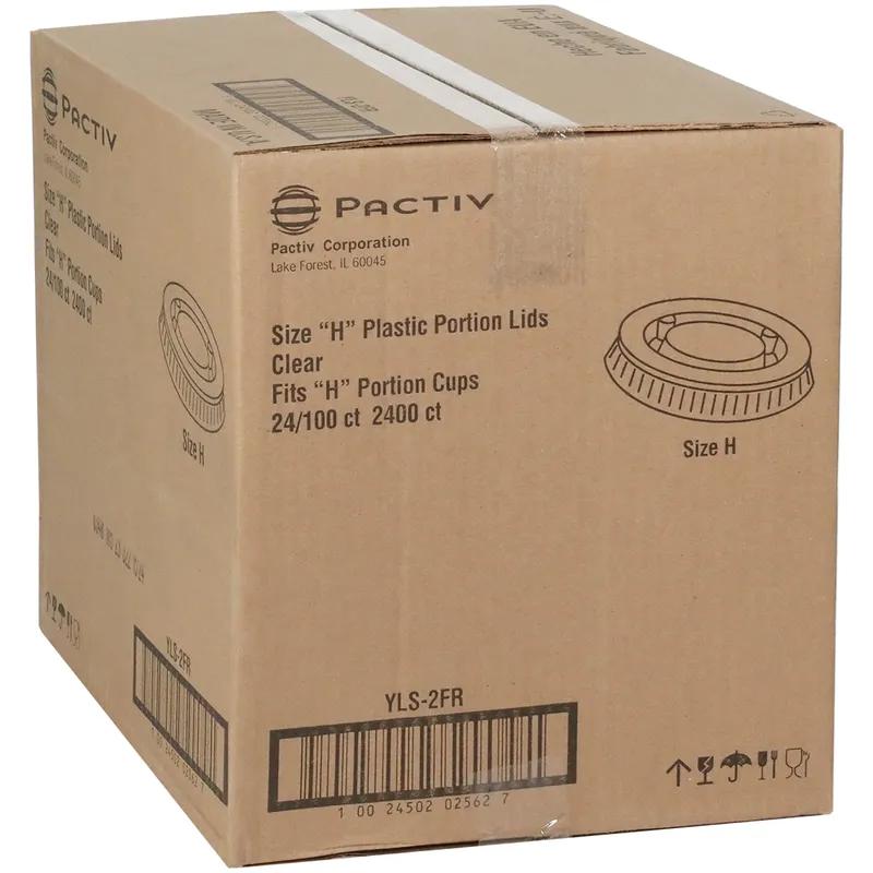 Lid Flat 2.54X0.23 IN PET Clear For 2 OZ Souffle & Portion Cup 2400/Case