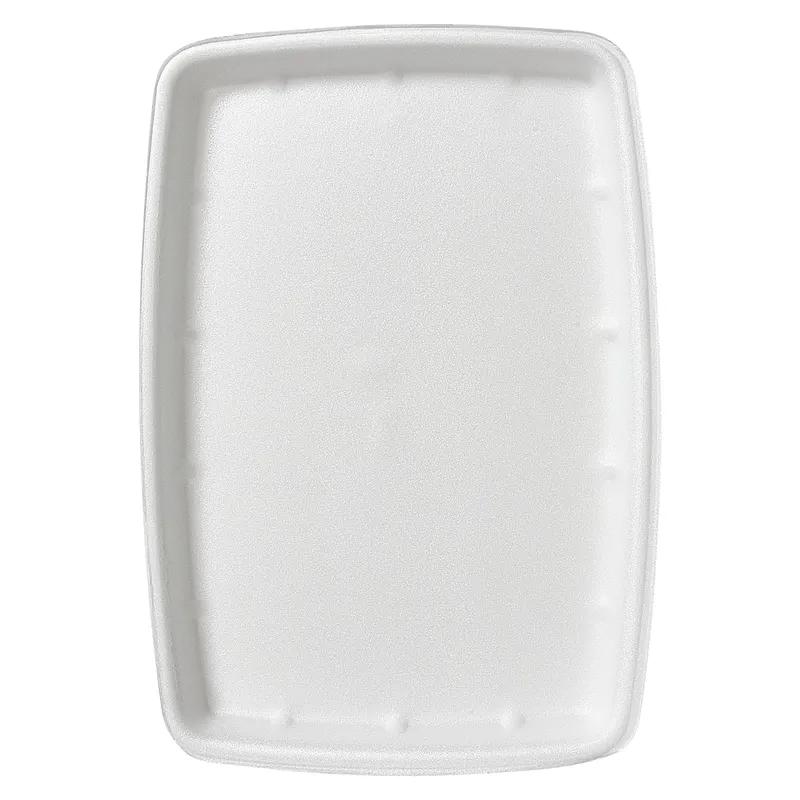 1014 Meat Tray 9.75X14X1 IN Polystyrene Foam White Rectangle 100/Case