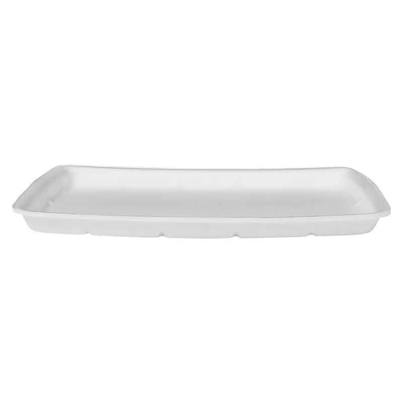 1014 Meat Tray 9.75X14X1 IN Polystyrene Foam White Rectangle 100/Case