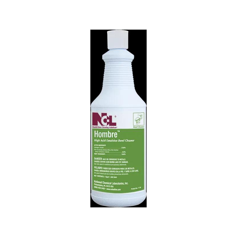 HOMBRE Toilet Bowl Cleaner 32 FLOZ Heavy Duty RTU Hydrochloric Acid 12/Case