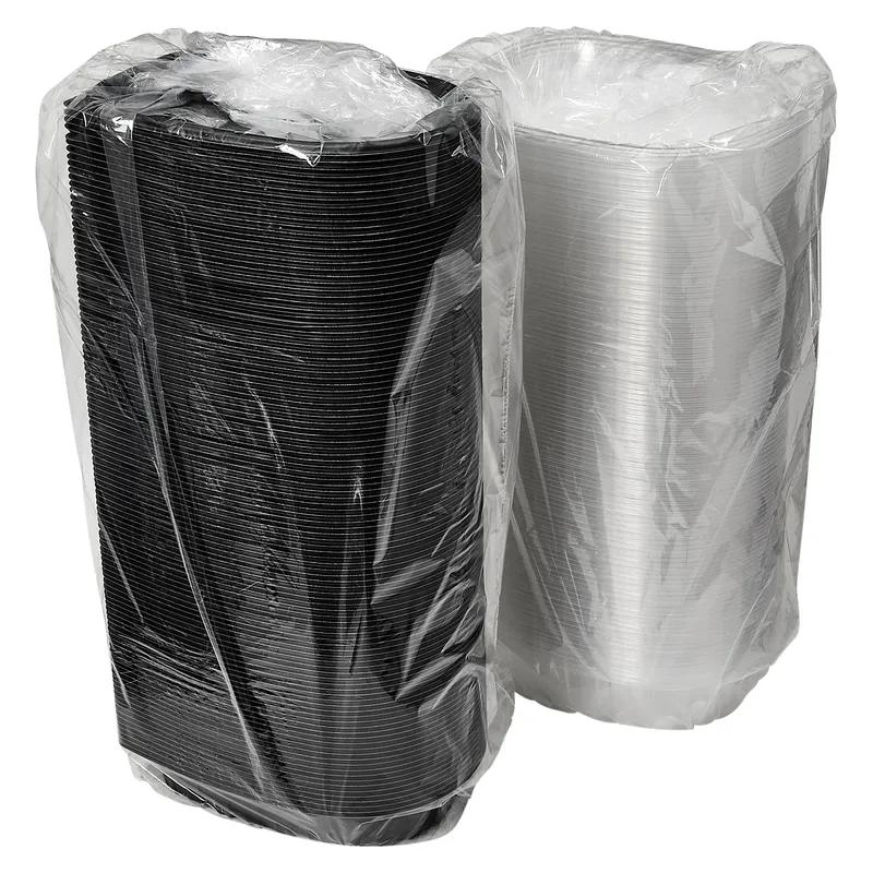 Victoria Bay Container & Lid Combo Roaster Plastic Black Clear Zip Seal 110/Case