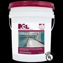 One Coat 25 Floor Finish 12X12X15 IN 5 GAL Burnishing RTU Metal Bonded Integrated Polymer 1/Pail