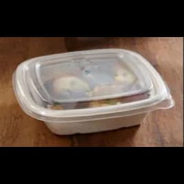 Lid Clear Square For 16 OZ Pulp Bowl Custom 300/Case