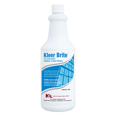 Kleer Brite Mild Scent Window & Glass Cleaner 4X4X9.5 IN 32 FLOZ RTU Non-Ammoniated 4/Case