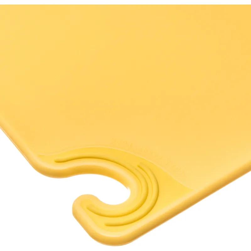 San Jamar Saf-T-Grip Cutting Board 18X24X0.5 IN Yellow 1/Each