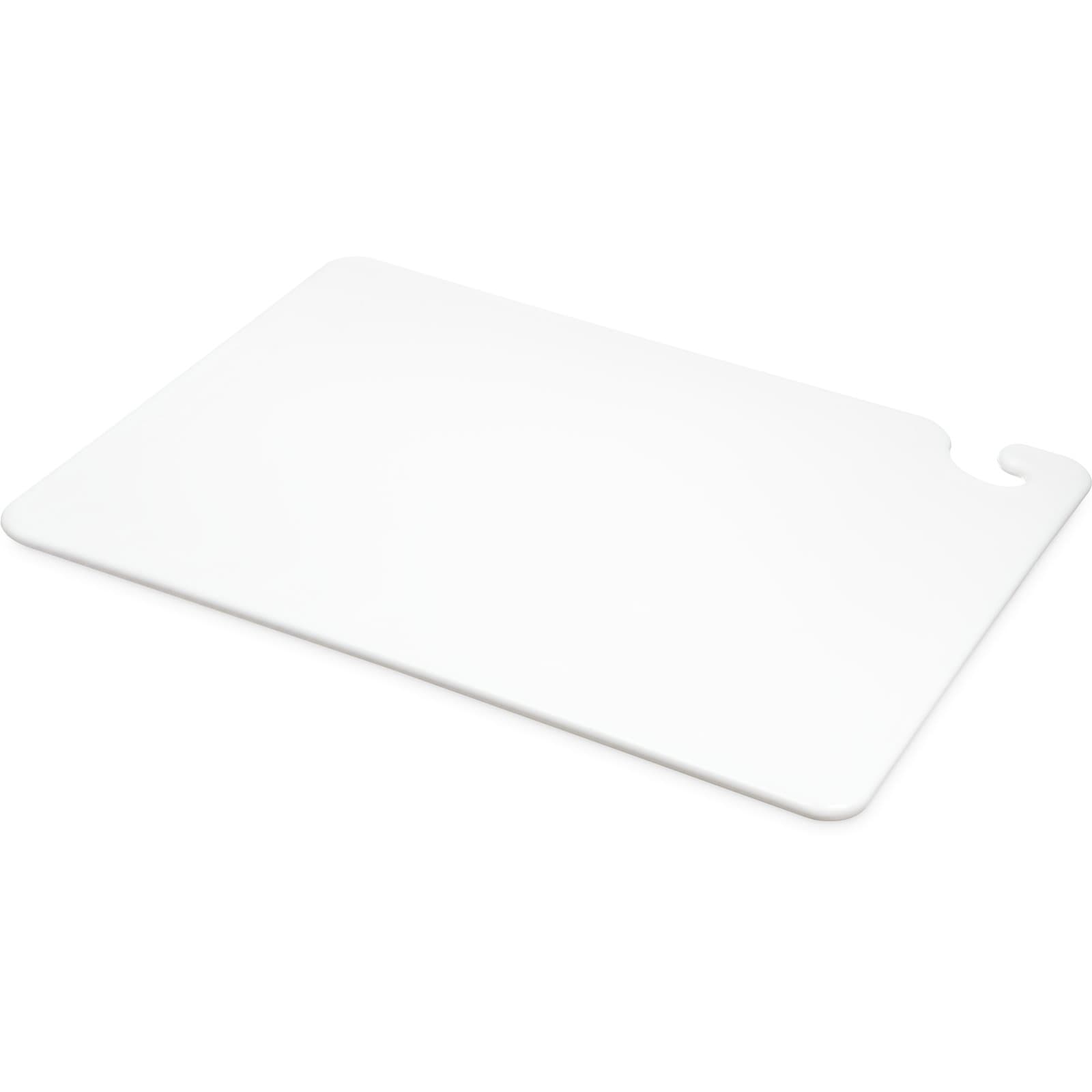 San Jamar Cut-N-Carry Cutting Board 15X20X0.5 IN White 1/Each