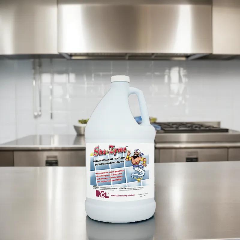 SHA-ZYME Pleasant Scent Degreaser Deodorizer 1 GAL Multi Surface Daily Concentrate Bio-enzymatic 4/Case