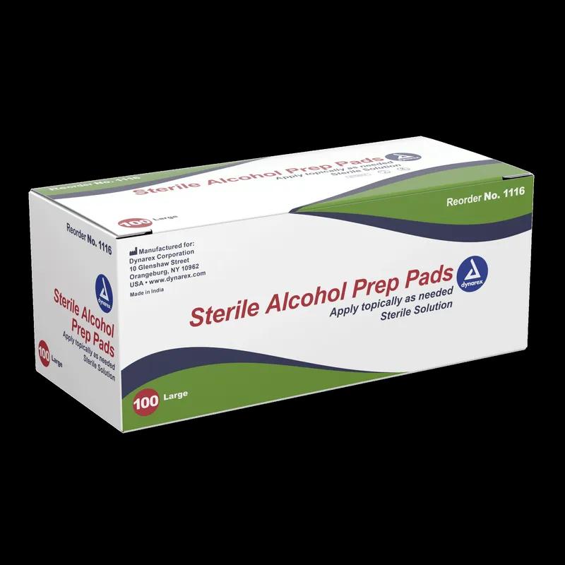 Alcohol Prep Pad 3 IN Large 100/Box