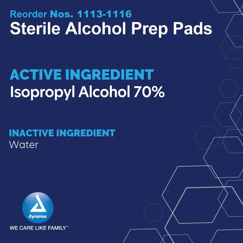Alcohol Prep Pad 3 IN Large 100/Box