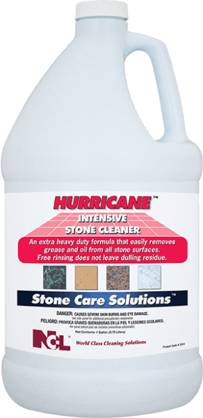 Hurricane Citrus Scent Stone Cleaner 1 GAL Heavy Duty Concentrate Water-Based 4/Case