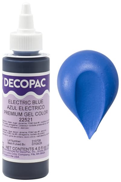 Gel Color 4 OZ Electric Blue 1/Each