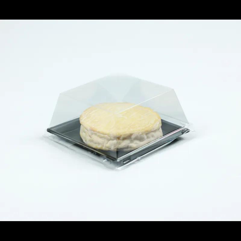 Take-Out Tray 5X5 IN PP PET Black Square 160/Case