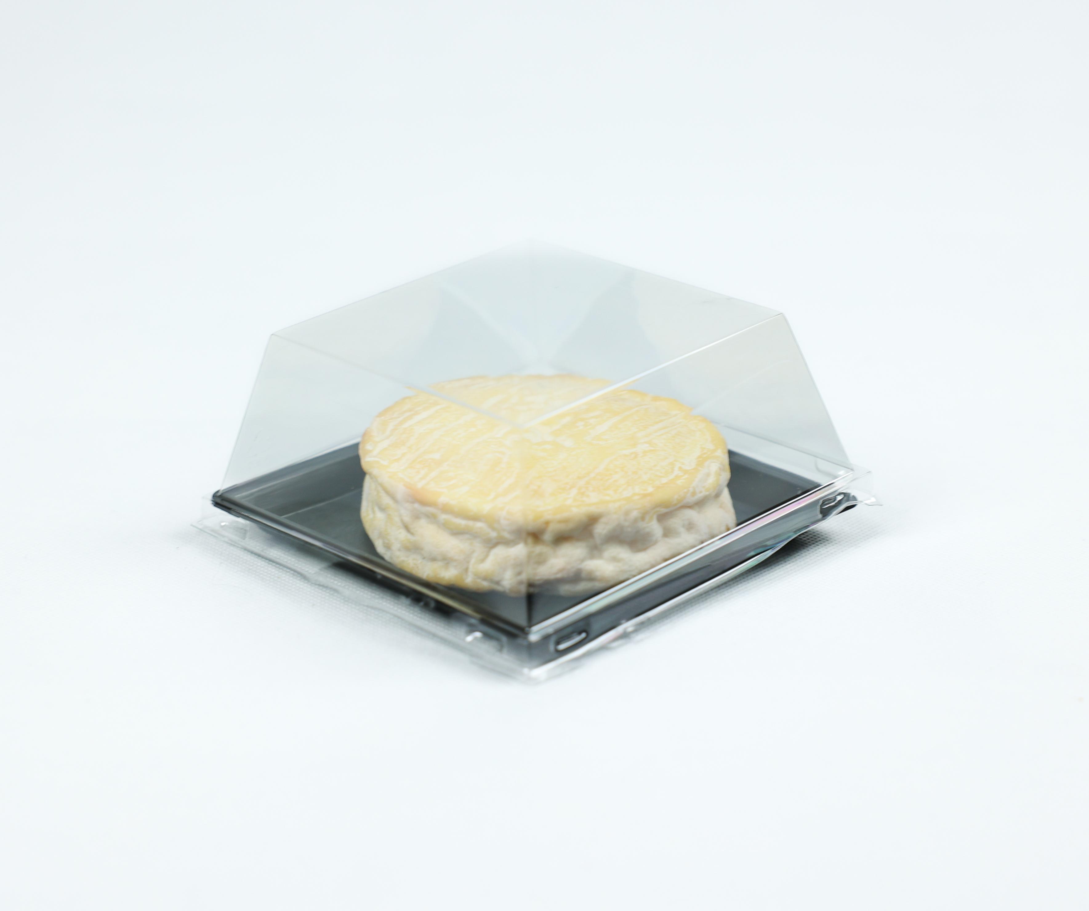 Take-Out Tray 5X5 IN PP PET Black Square 160/Case