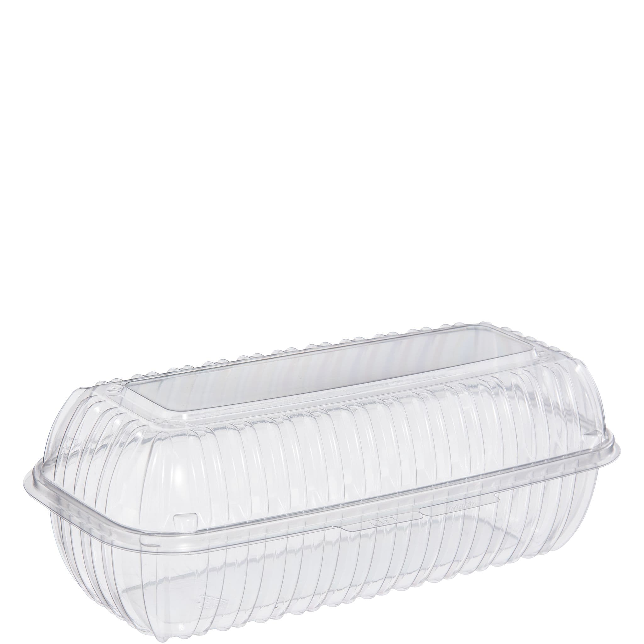 Dart® ClearSeal® Hoagie & Sub Take-Out Container Hinged 9.9X5.1X3.5 IN OPS Clear Rectangle 100 Count/Pack 2 Packs/Case