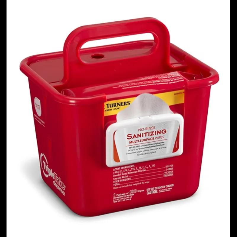 Triple Take™ Wipe Dispenser Red Table Wipe 1/Each