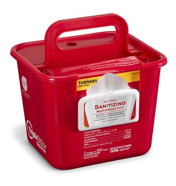 Triple Take™ Wipe Dispenser Red Table Wipe 1/Each