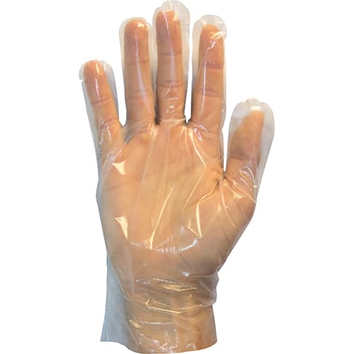 Safety Zone® Gloves Small (SM) Clear PE Powder-Free 1000/Case