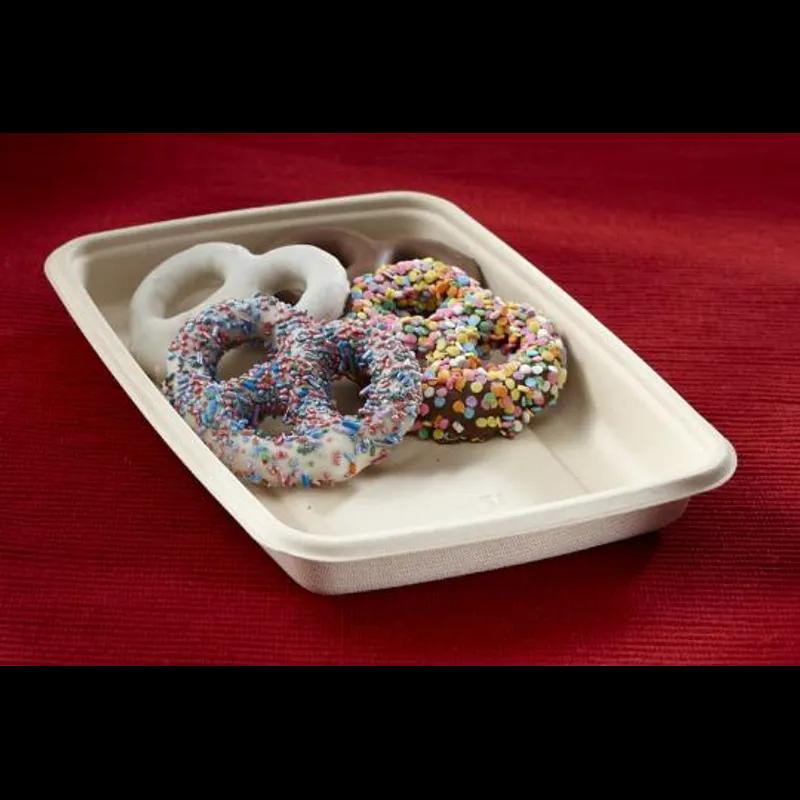 Pulp Plus™ Take-Out Container Base 20 OZ 6X9 IN Pulp Fiber Natural Rectangle 300/Case