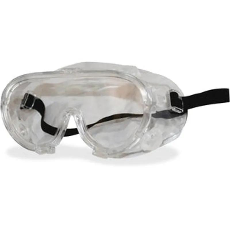 Goggles OS Green Clear Plastic With Green Frame Clear Lens Indirect Ventilation 1/Pair