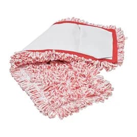 HOSPECO® Mop Pocket 18 IN Red Microfiber Canvas With Canvas Backing Looped Side Open 1/Each